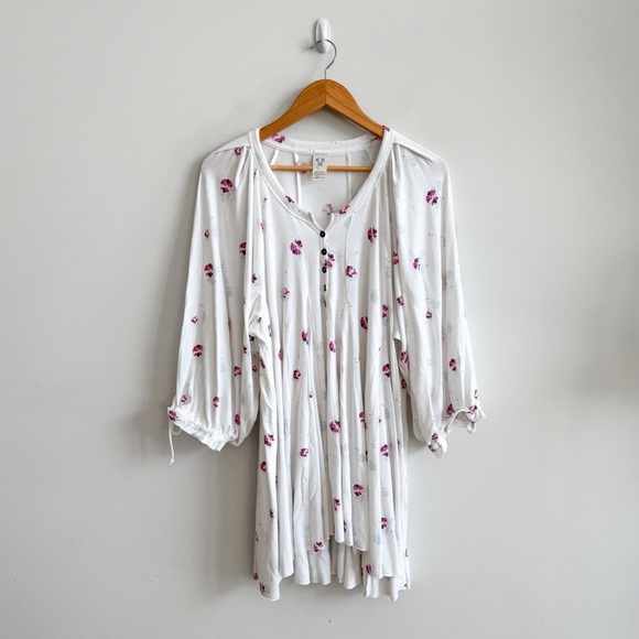 WE THE FREE • Winter Sun Floral Tunic Dress in Ivory Combo - Picture 3 of 15